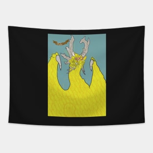 Yellow Dragon - Pride (Dragons Collection) Tapestry