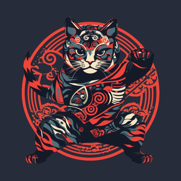 Vector style Edo cat by SHAKIR GAUTAMA 