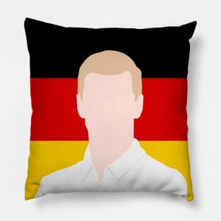 Mick Schumacher Face Art - Flag Edition Pillow