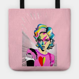 the vicious girl in pink Tote