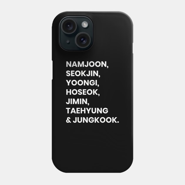 BTS FANCHANT (BTS) Phone Case by goldiecloset