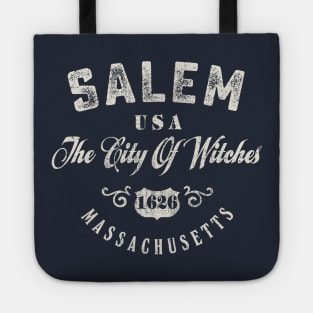 Salem The City Of Witches Massachusetts Vintage Tote