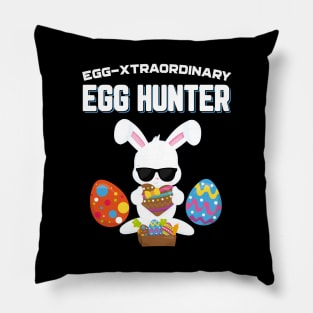 Egg-Xtraordinary Egg Hunter Funny Easter Pillow