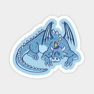 Sad, Lonely Dragon Magnet