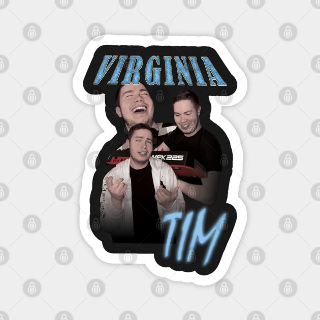 Bootleg Hip Hop Virginia Tim Magnet by Super Good Art