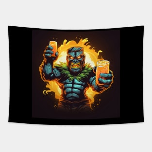 Tiki Two Fisted Happy Hour Tapestry