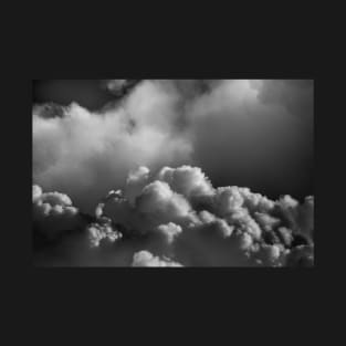 Clouds 10 In Black and White T-Shirt