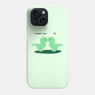 Adorable Dinosaurs Headbutting Phone Case