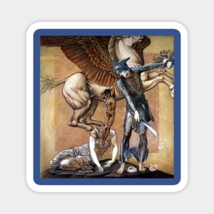 The Death of Medusa (The Birth of Pegasus and Chrysaor) - Edward Coley Burne-Jones Magnet