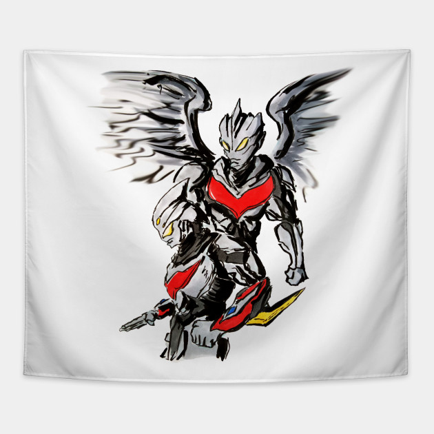 Ultraman Nexus And Ultraman Noa Ultraman Tapestry Teepublic