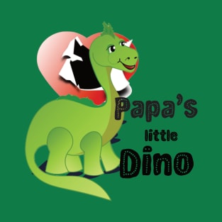 Papa's little Dino hatched from an open heart T-Shirt