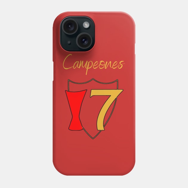 Sevilla 7 times Phone Case by Providentfoot