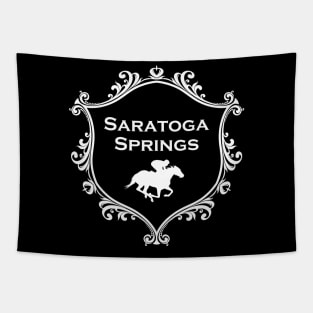 Saratoga Springs New York Horse Racing Tapestry