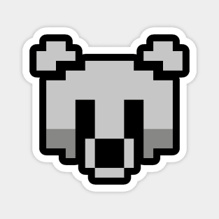 Pixel Bear Head Magnet