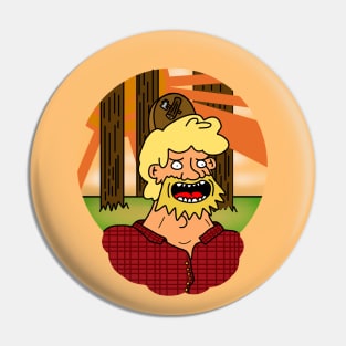 Cartoon Lumberjack Pin