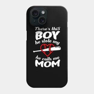 'He Calls Me Mom' Sweet Baseball Mother Gift Phone Case