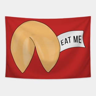 Eat Me  Fortune cookie quote Tapestry