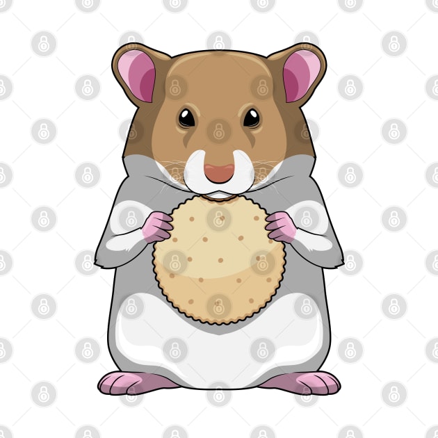 Hamster with Biscuit by Markus Schnabel