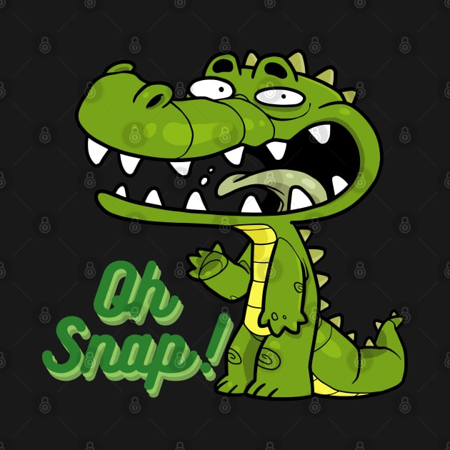 Oh Snap Cartoon Crocodile by BaliChili