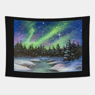 Aurora Borealis Northern Lights Tapestry