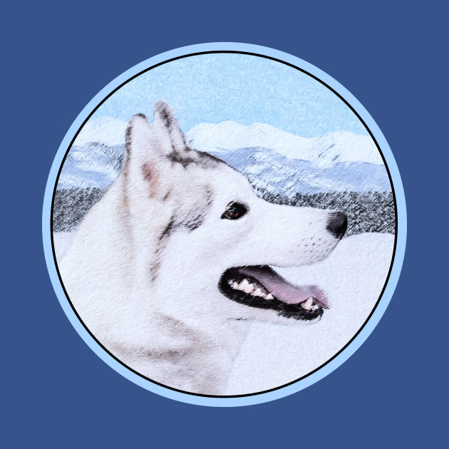 Siberian Husky (Silver and White) by Alpen Designs