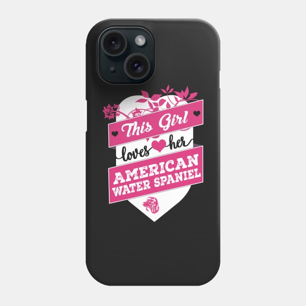 This girl loves her American water spaniel Phone Case by TEEPHILIC