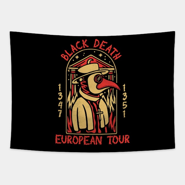 Black death t-shirt Tapestry by Andre design