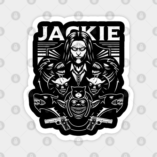 Jackie Darkness Magnet by logozaste