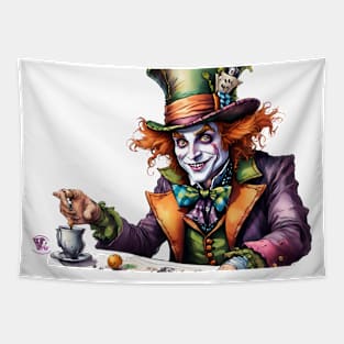 Mad Hatter Alone Tapestry