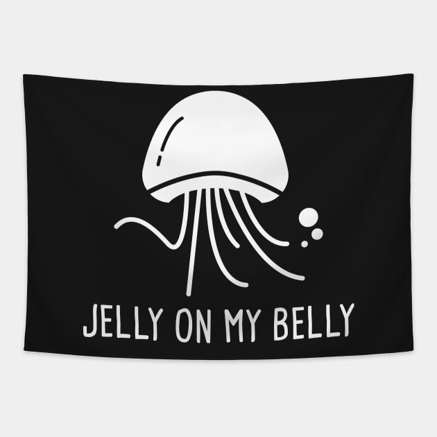 Jelly On My Belly – Jellyfish Tapestry by MeatMan