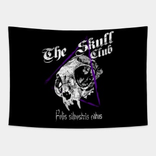 The skull Club - Felis silvestris catus Grunge Tapestry