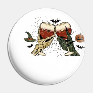 Halloween Wine Pin