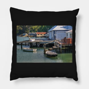 Otago Harbour Boatsheds Pillow