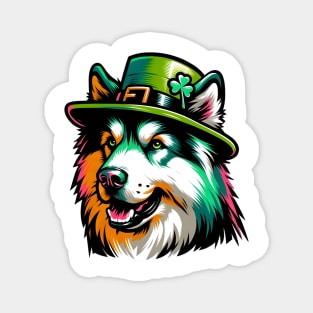 Lapponian Herder Dog Celebrates Saint Patrick's Day Magnet