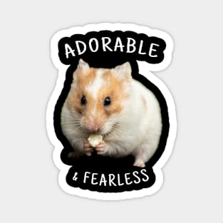 Adorable & Fearless (White Text) Magnet