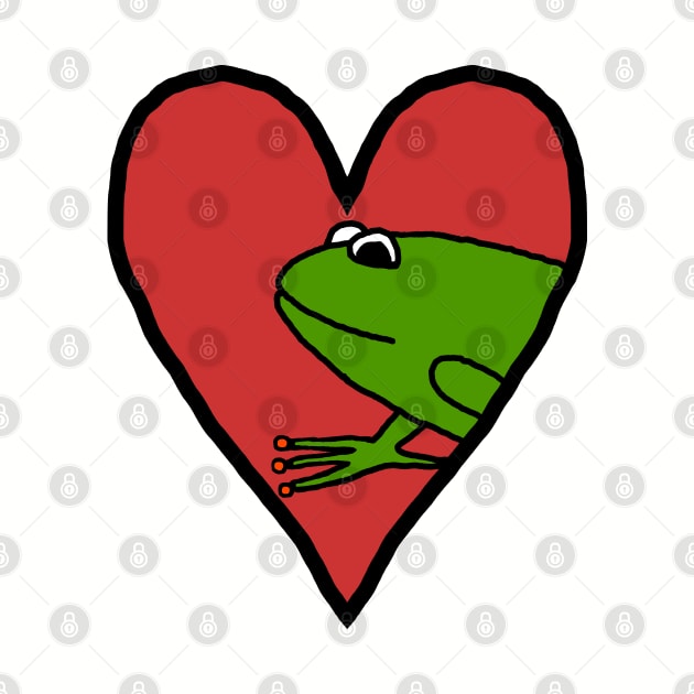 My Valentine Frog Man I love Frogs by ellenhenryart