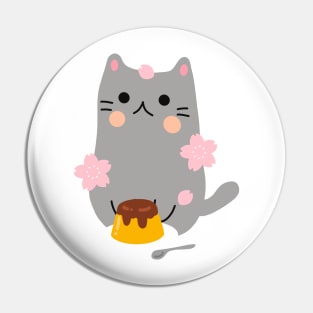 Pudding cat Pin