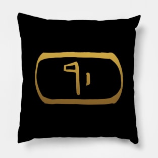 God in Ancient Egyptian Hieroglyphics. Pillow