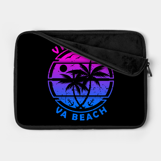 Discover Ship Anchor - Summer - Virginia Beach - Laptop Case