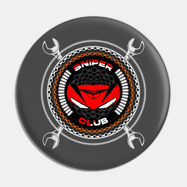 Sniper Club Logo Pin by KNI