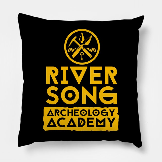 River Song Archeology Pillow by MindsparkCreative