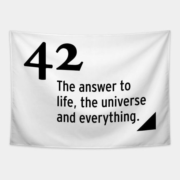 42 - the answer to life, the universe and everything Tapestry by nobelbunt