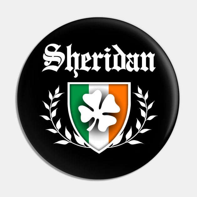 Sheridan Shamrock Crest Pin by robotface