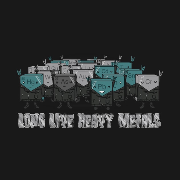 Heavy Metals Funny Science/Chemistry and Nerd T-shirt by lk8100