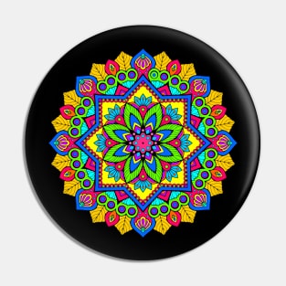 Colorful Mandala Pin