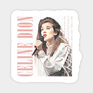 Celine Dion // 80s Aesthetic Fan Art Design Magnet