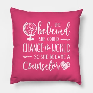 Counselor Shirt - Change the World Pillow