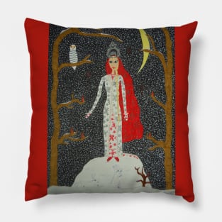 Snow Maiden (Red Version) Pillow