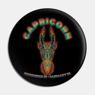 Capricorn 4b Black Pin