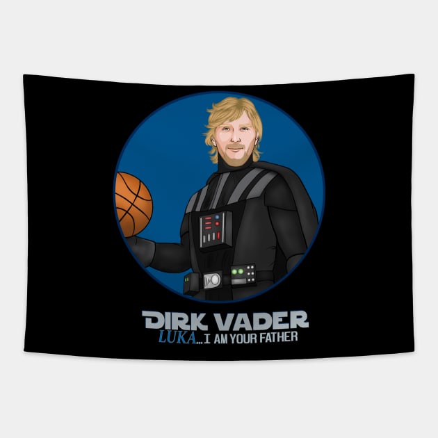 Dallas Mavericks (Mavs) Dirk Nowitzki + Luka Doncic, I am Your Father, Basketball, Dirk, Luka Tapestry by turfstarfootball